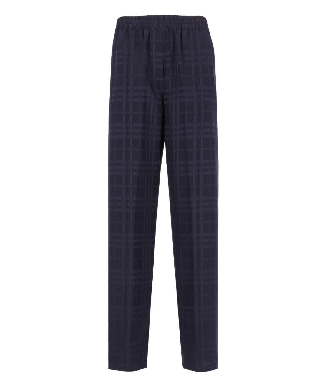 BURBERRY Мульти шелковые прямые брюки, фото 1