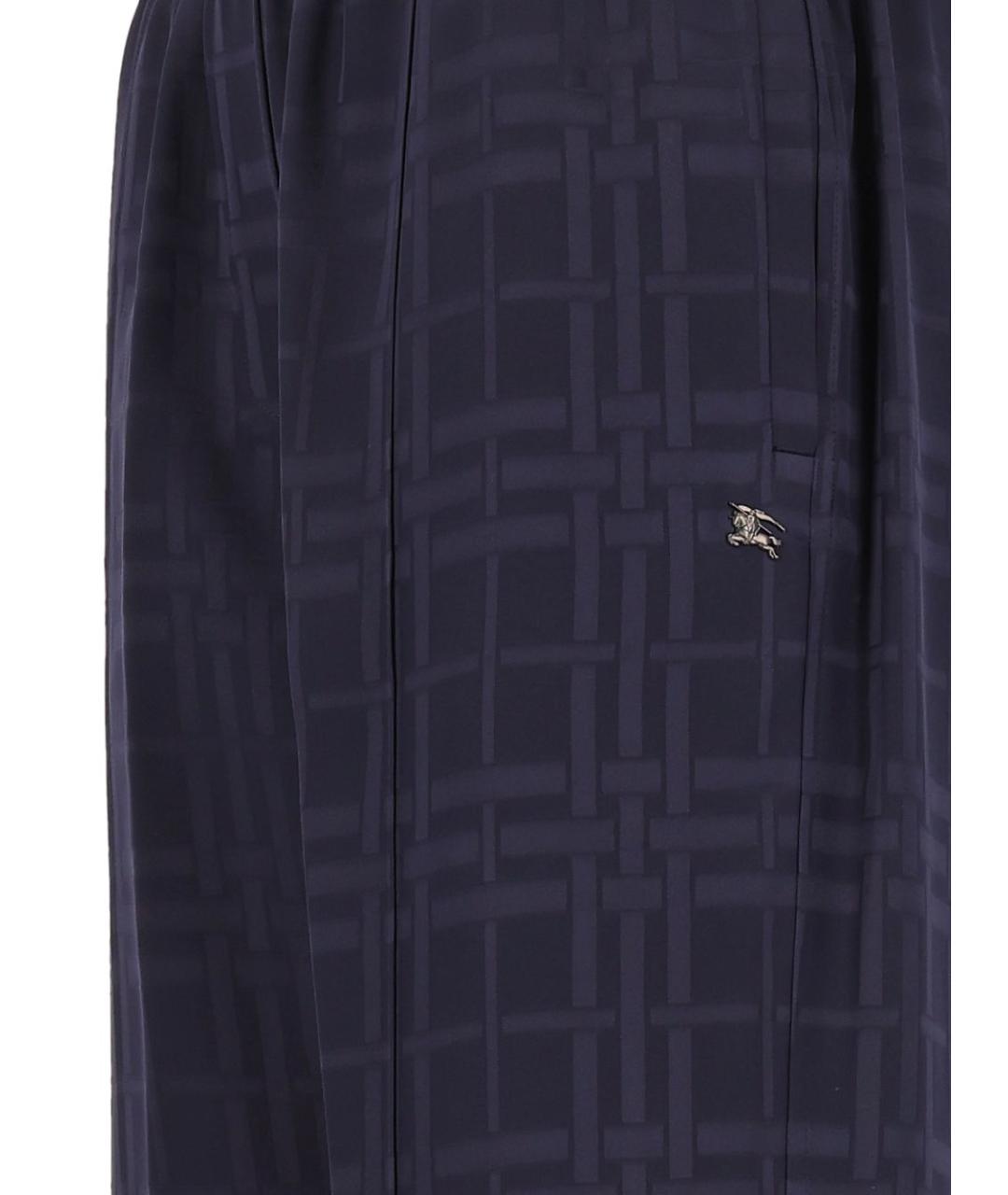 BURBERRY Мульти шелковые прямые брюки, фото 3