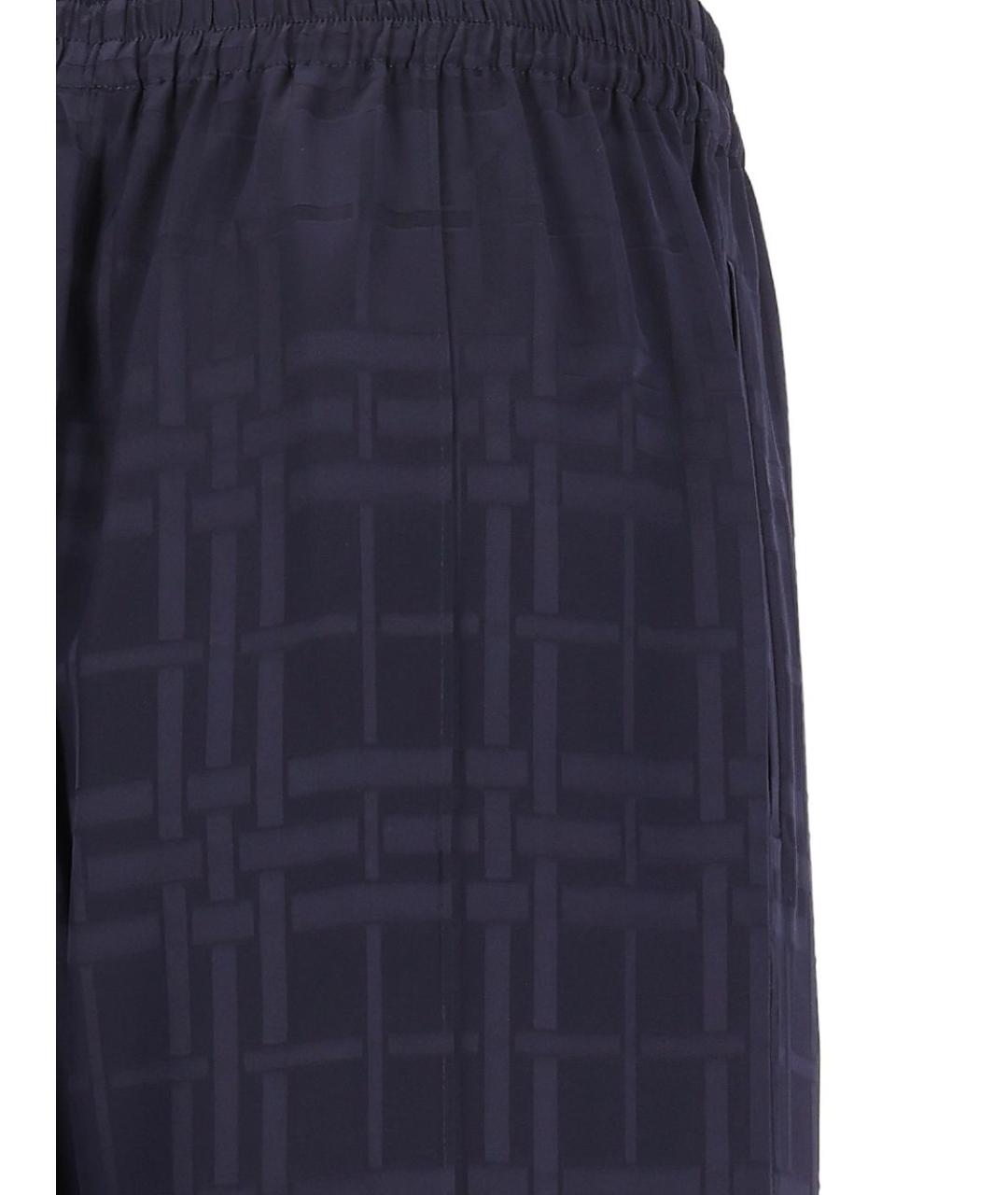BURBERRY Мульти шелковые прямые брюки, фото 4