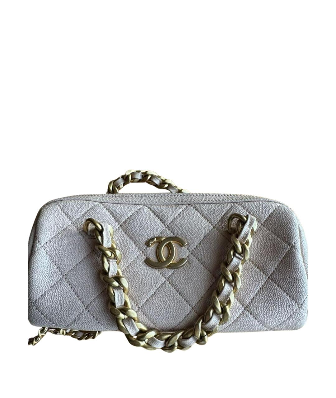 CHANEL Розовая кожаная сумка с короткими ручками, фото 1