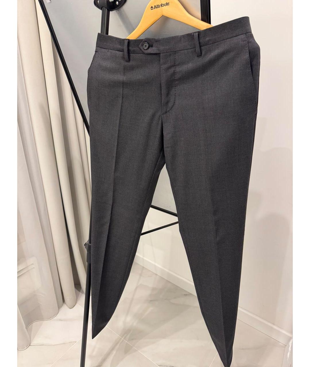 LARDINI Антрацитовый классический костюм, фото 2