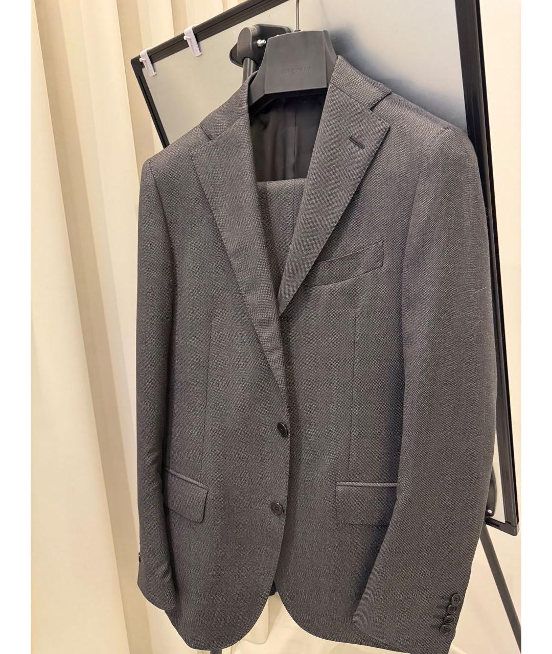 LARDINI Антрацитовый классический костюм, фото 6