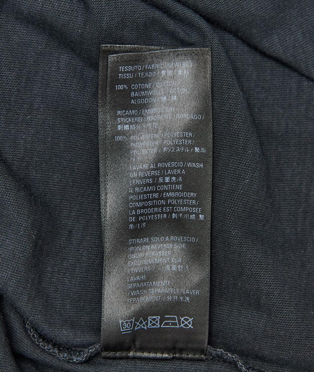 BALENCIAGA Синяя хлопковая футболка, фото 7