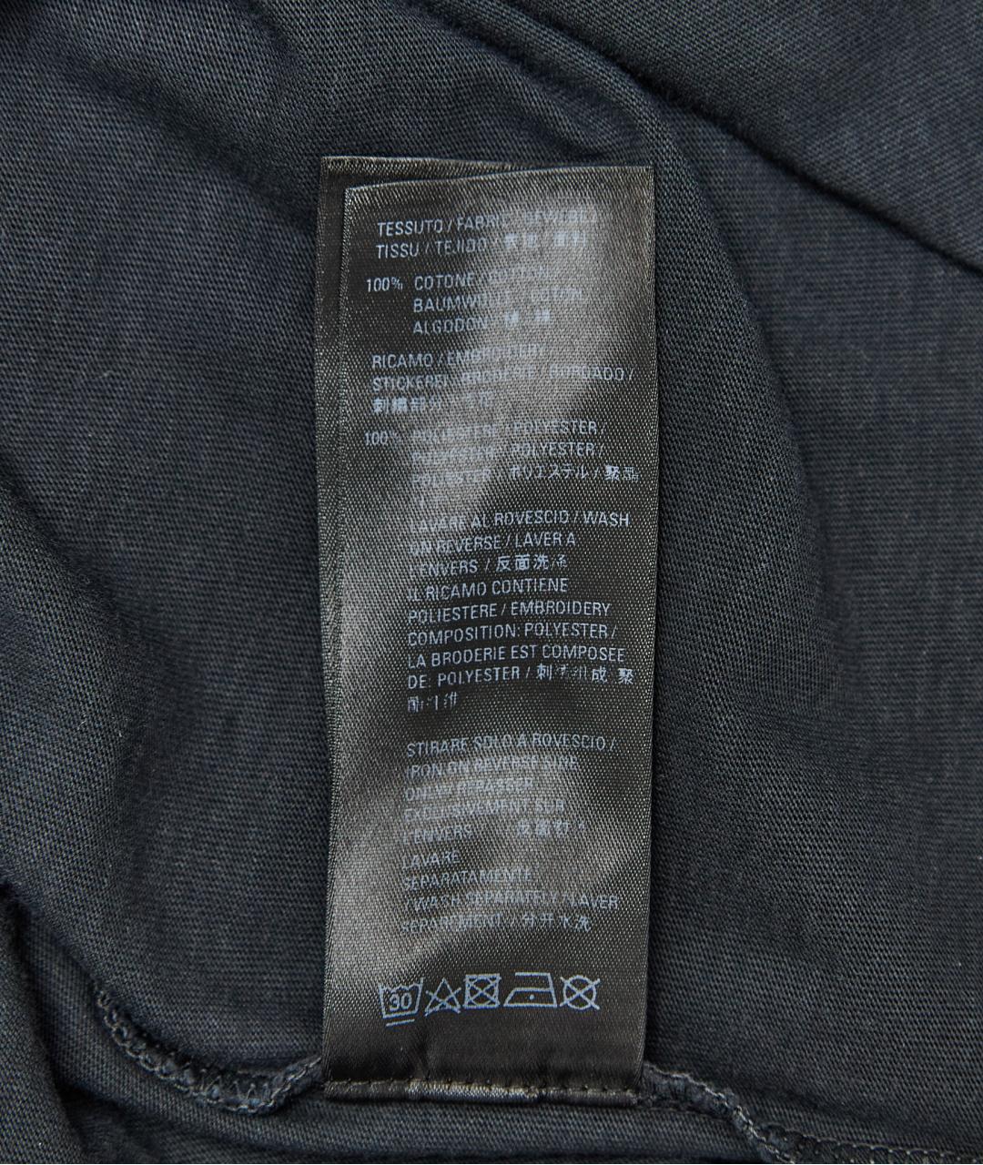BALENCIAGA Синяя хлопковая футболка, фото 5