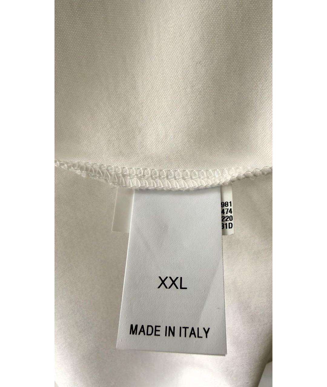 BRUNELLO CUCINELLI Белая хлопковая футболка, фото 4