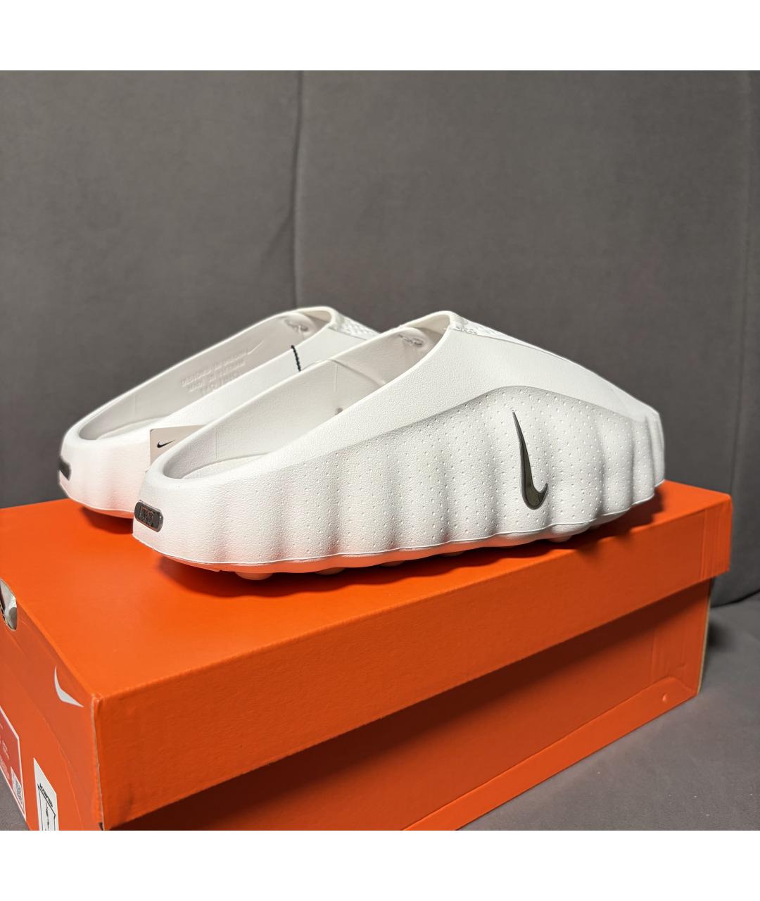 NIKE Белые шлепанцы, фото 8