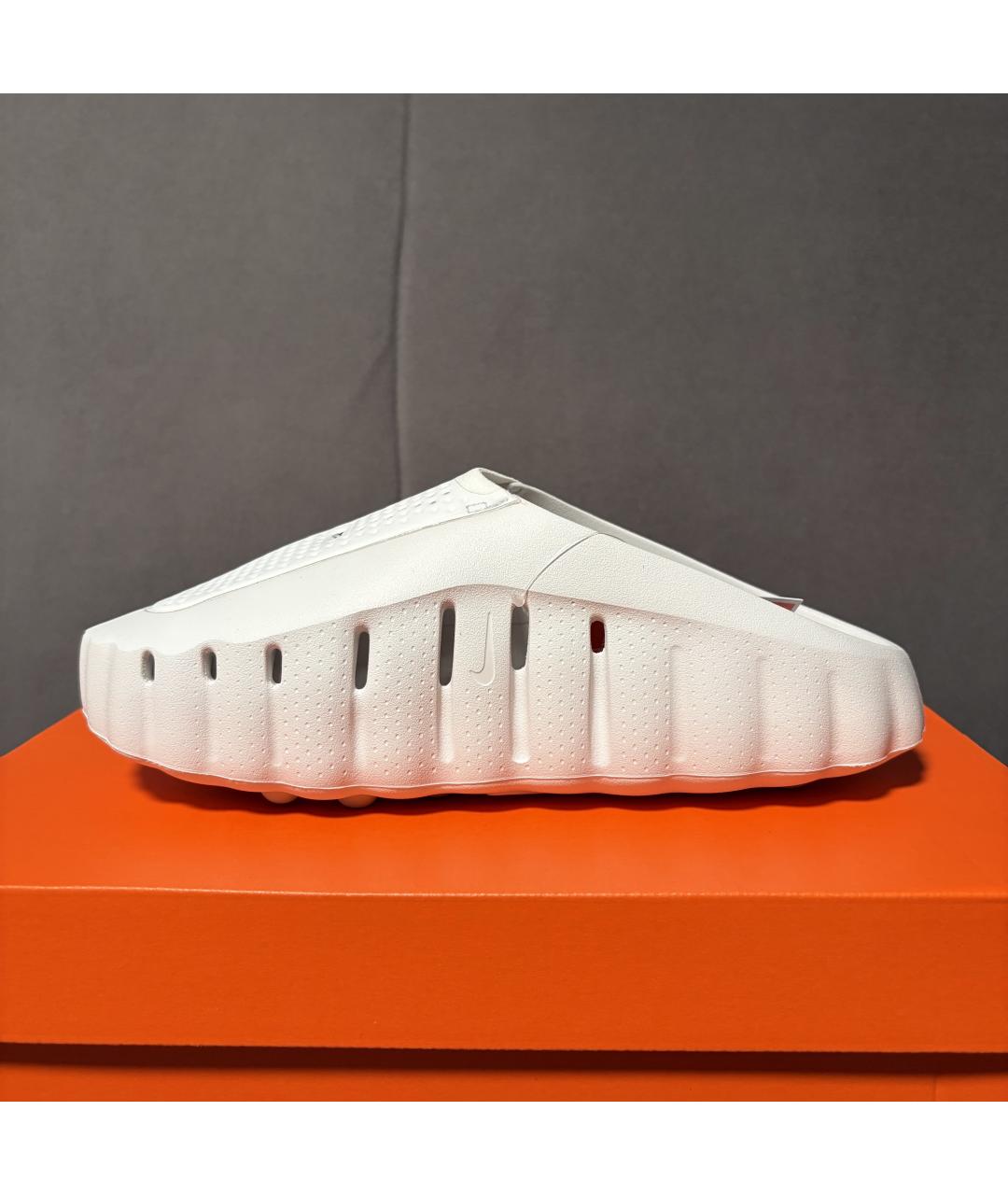NIKE Белые шлепанцы, фото 5