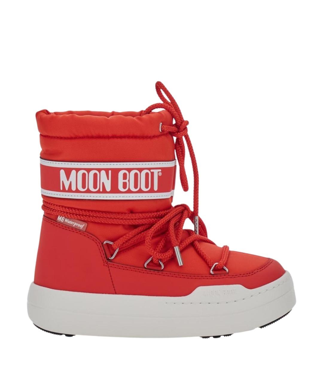MOON BOOT Красные сапоги, фото 1