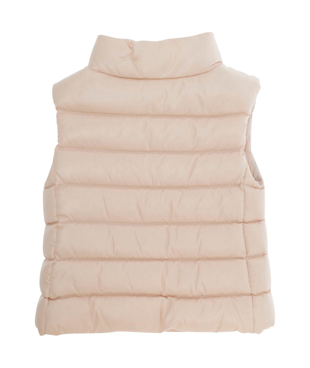 MONCLER KIDS Розовый полиэстеровый жакет / жилет, фото 2