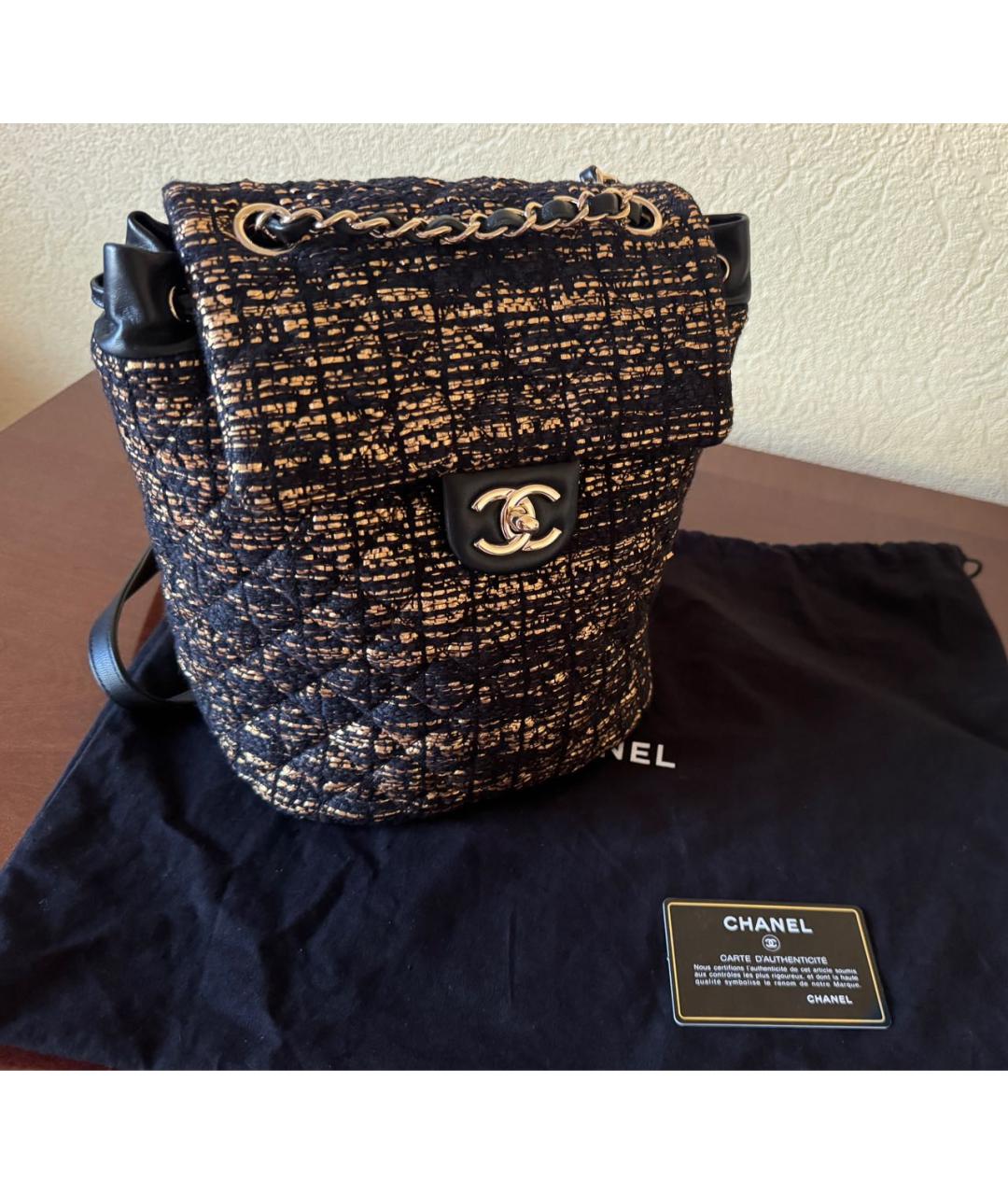 CHANEL Мульти твидовый рюкзак, фото 2