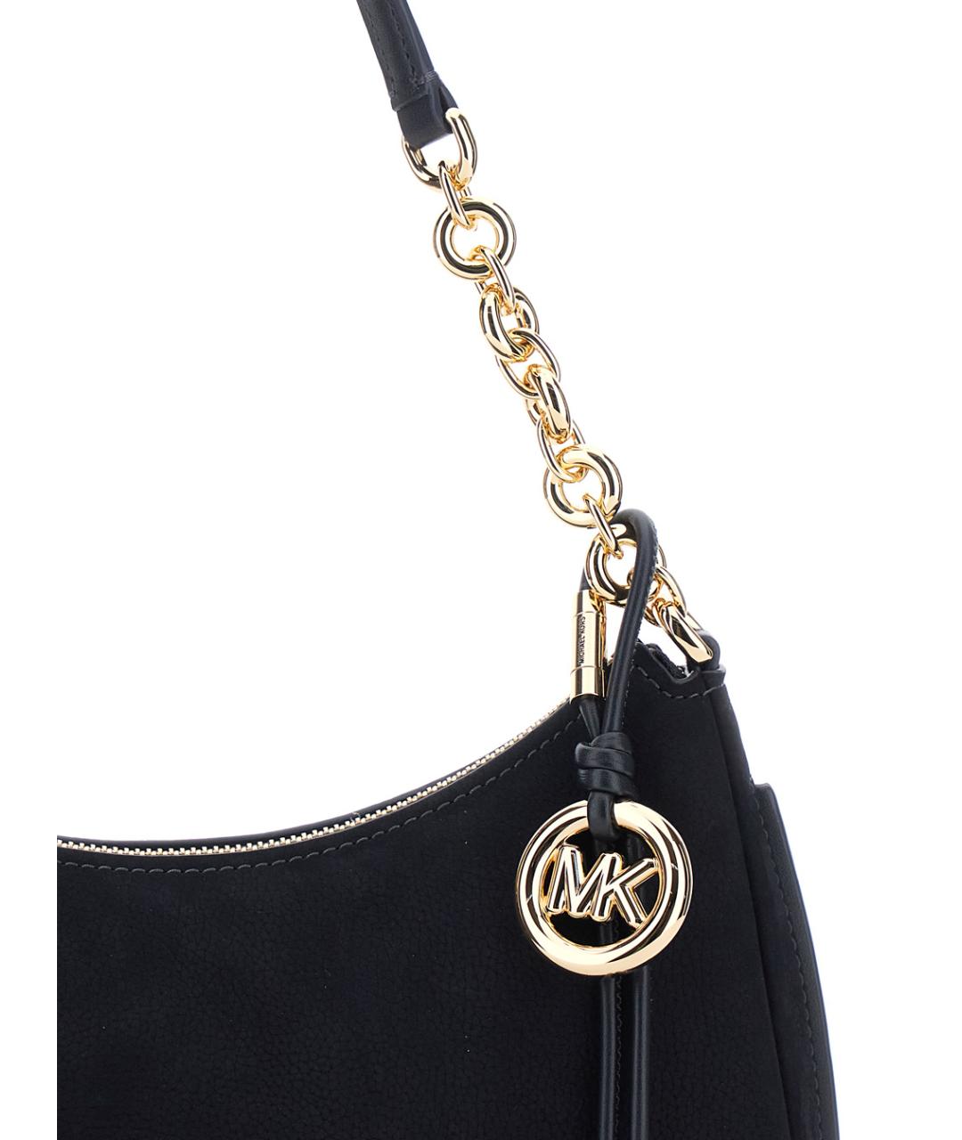 MICHAEL MICHAEL KORS Темно-синяя замшевая сумка через плечо, фото 3