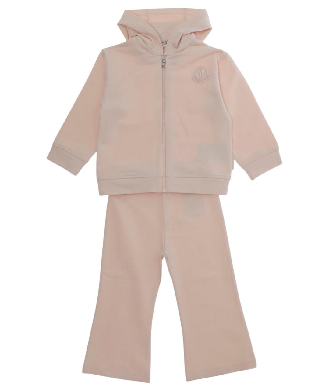 MONCLER KIDS Розовый хлопковый комплект, фото 1