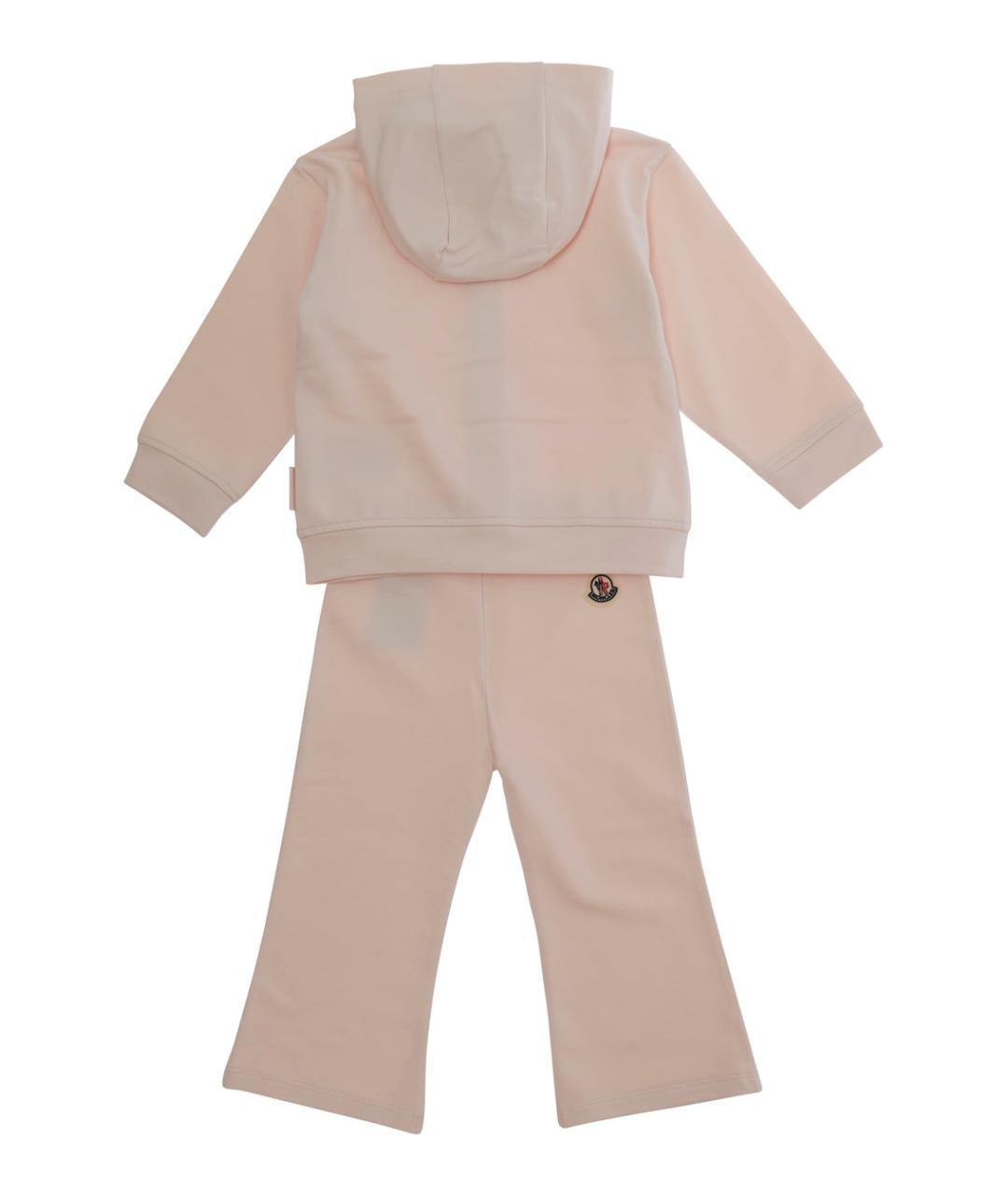 MONCLER KIDS Розовый хлопковый комплект, фото 2