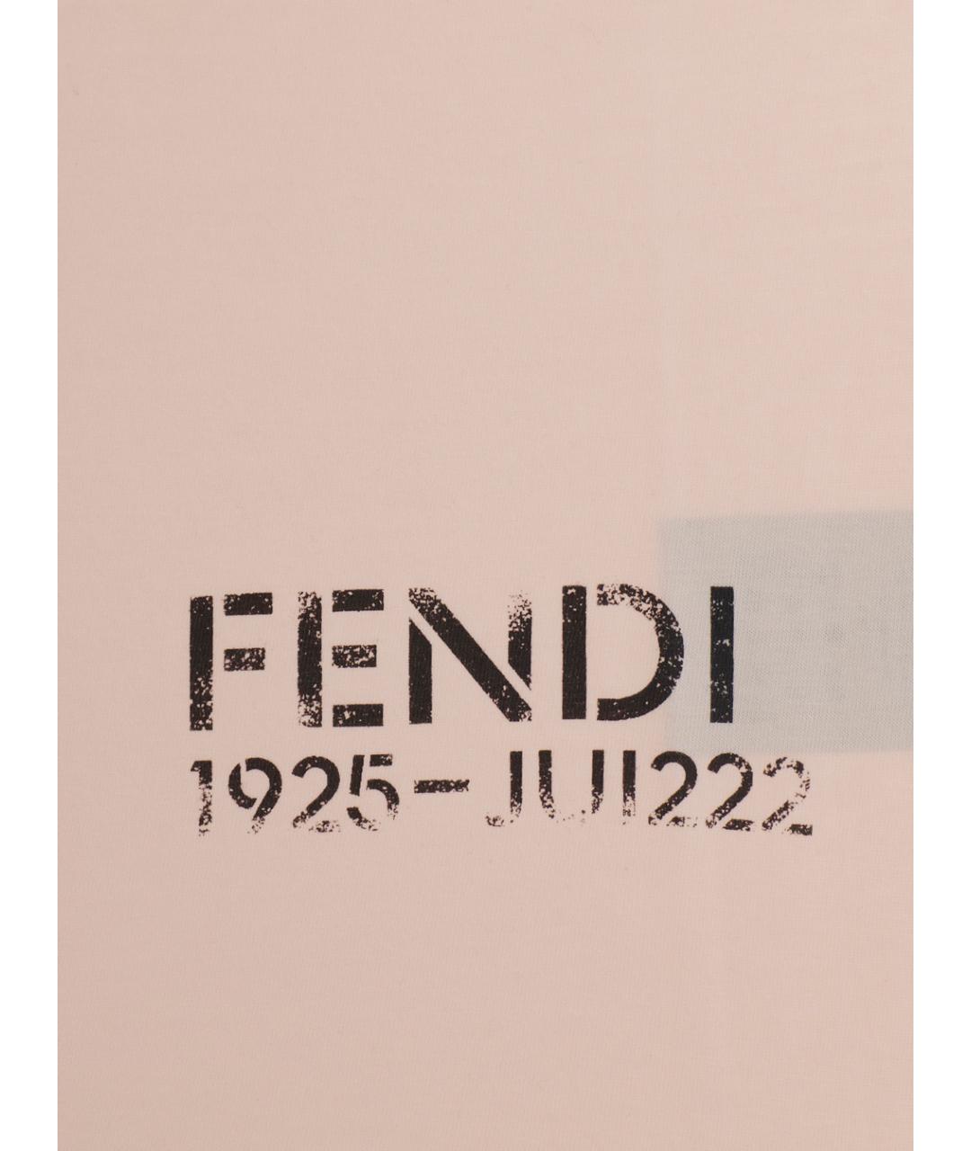 FENDI Розовый хлопковый детская футболка / топ, фото 3