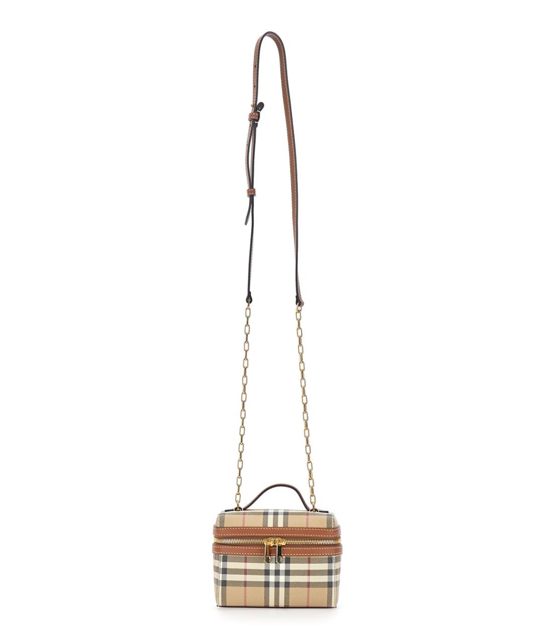 BURBERRY Бежевая сумка с короткими ручками, фото 3