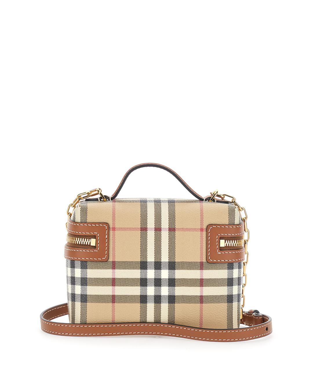 BURBERRY Бежевая сумка с короткими ручками, фото 2