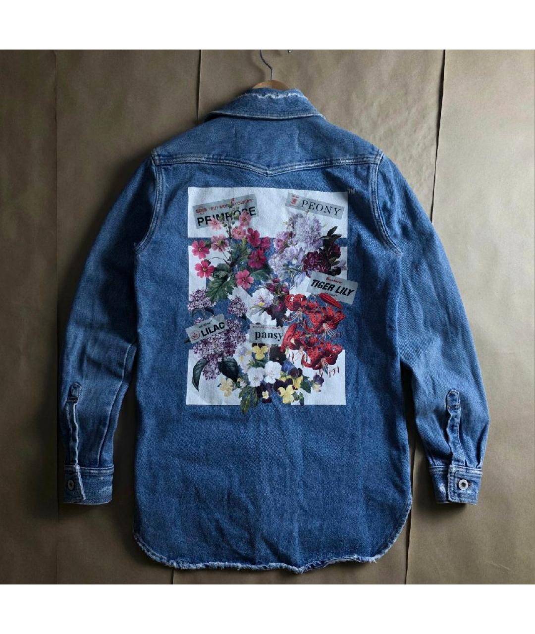 OFF-WHITE Синяя деним куртка, фото 2