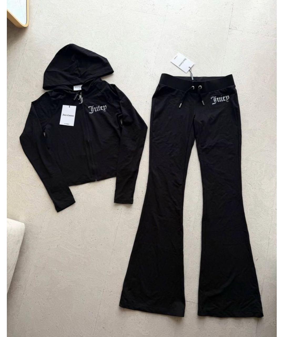 JUICY COUTURE Черный полиэстеровый костюм с брюками, фото 9