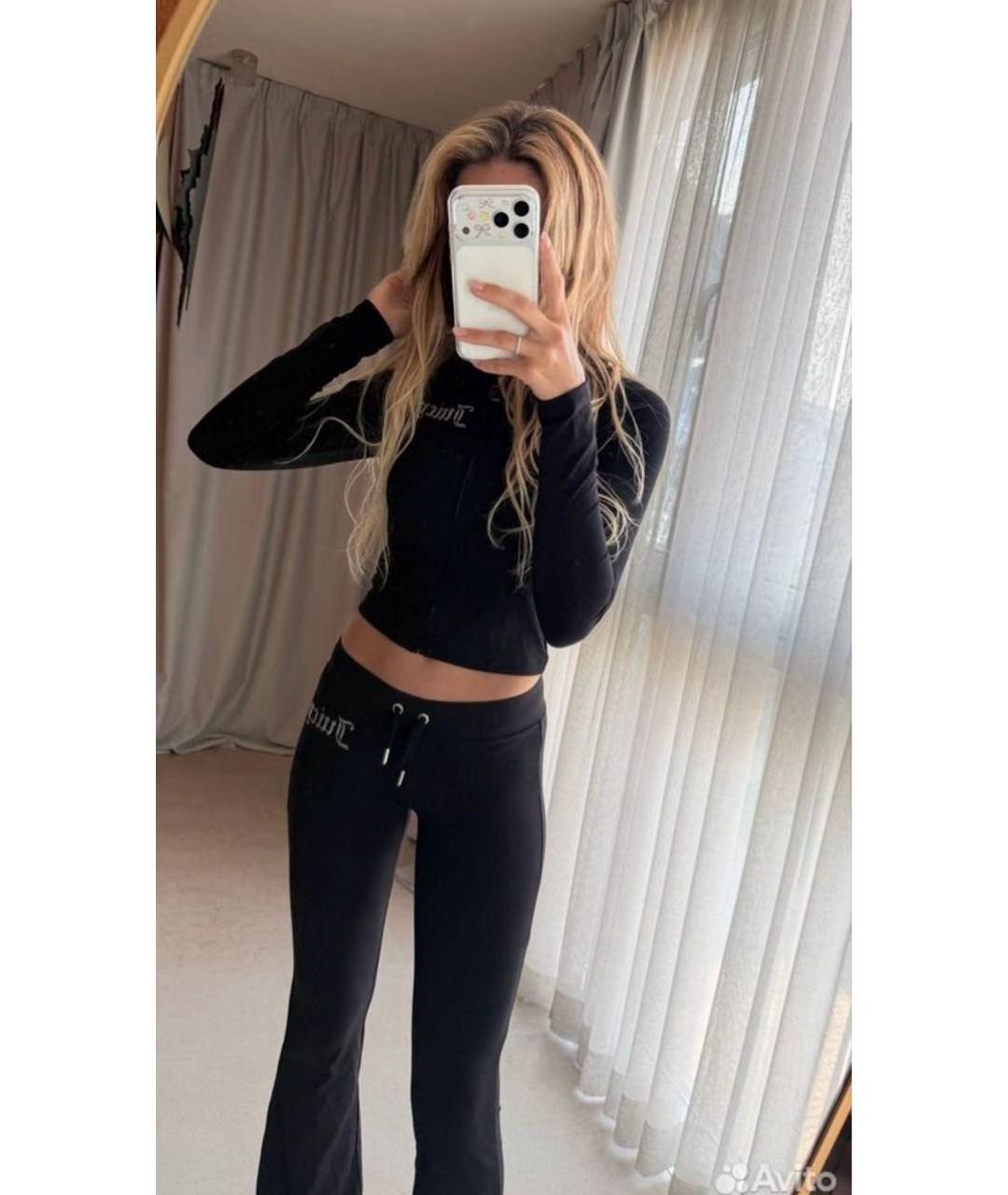 JUICY COUTURE Черный полиэстеровый костюм с брюками, фото 8