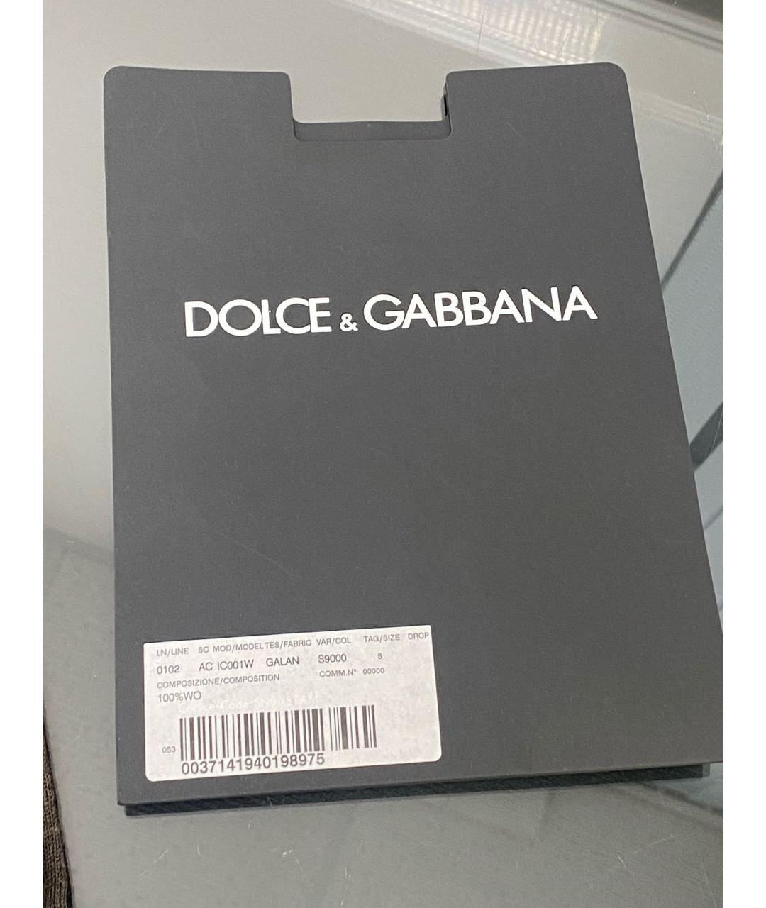 DOLCE&GABBANA Коричневые носки, чулки и колготы, фото 7