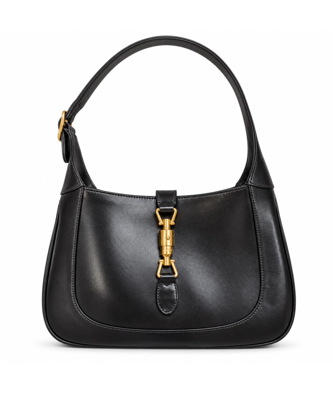 GUCCI Черная кожаная сумка с короткими ручками, фото 10