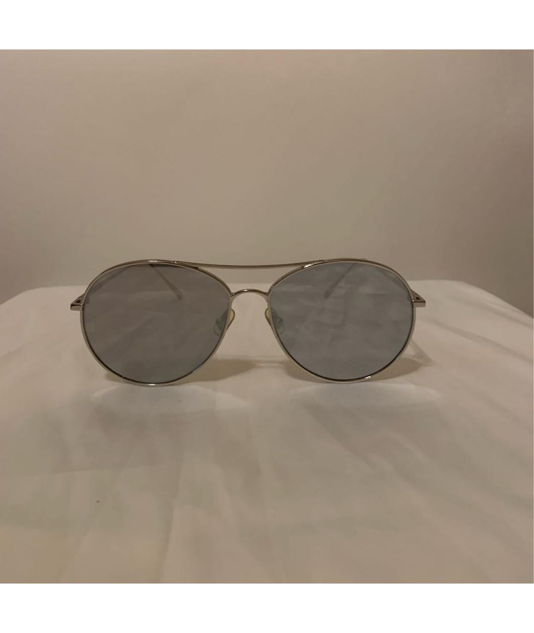 GENTLE MONSTER Серебряные металлические солнцезащитные очки, фото 5
