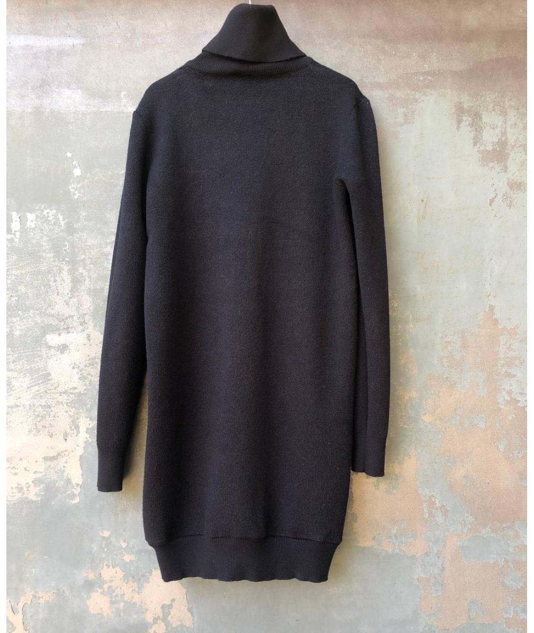 TRUSSARDI Черное вискозное повседневное платье, фото 2