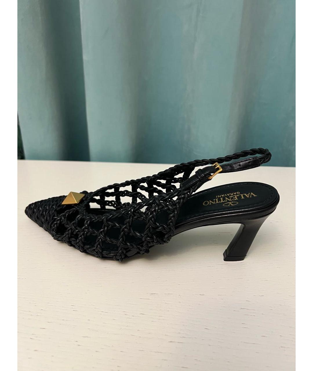 VALENTINO Черные кожаные туфли, фото 8