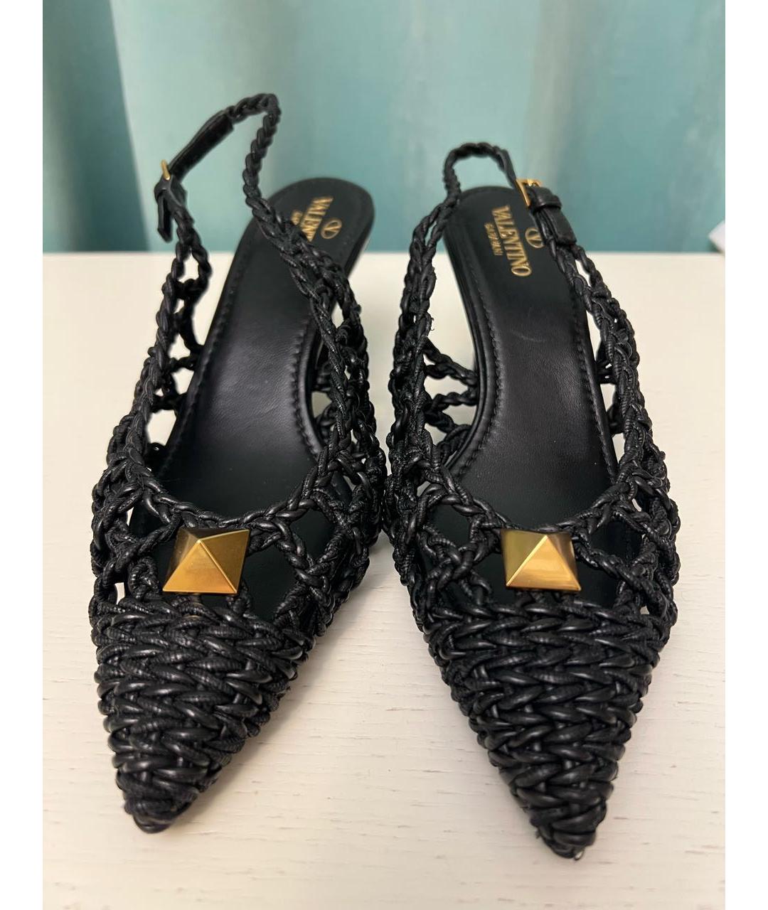 VALENTINO Черные кожаные туфли, фото 2