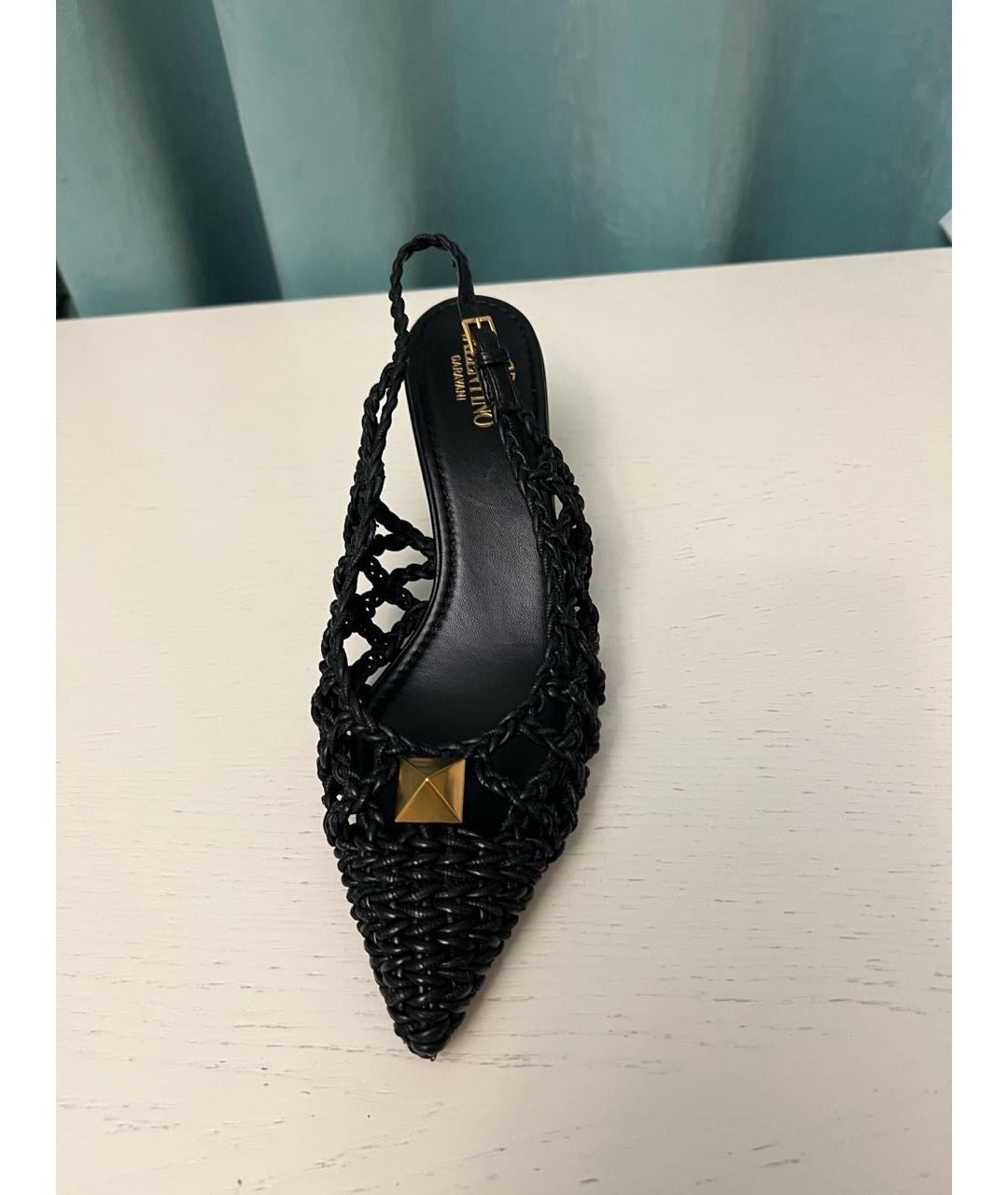 VALENTINO Черные кожаные туфли, фото 3