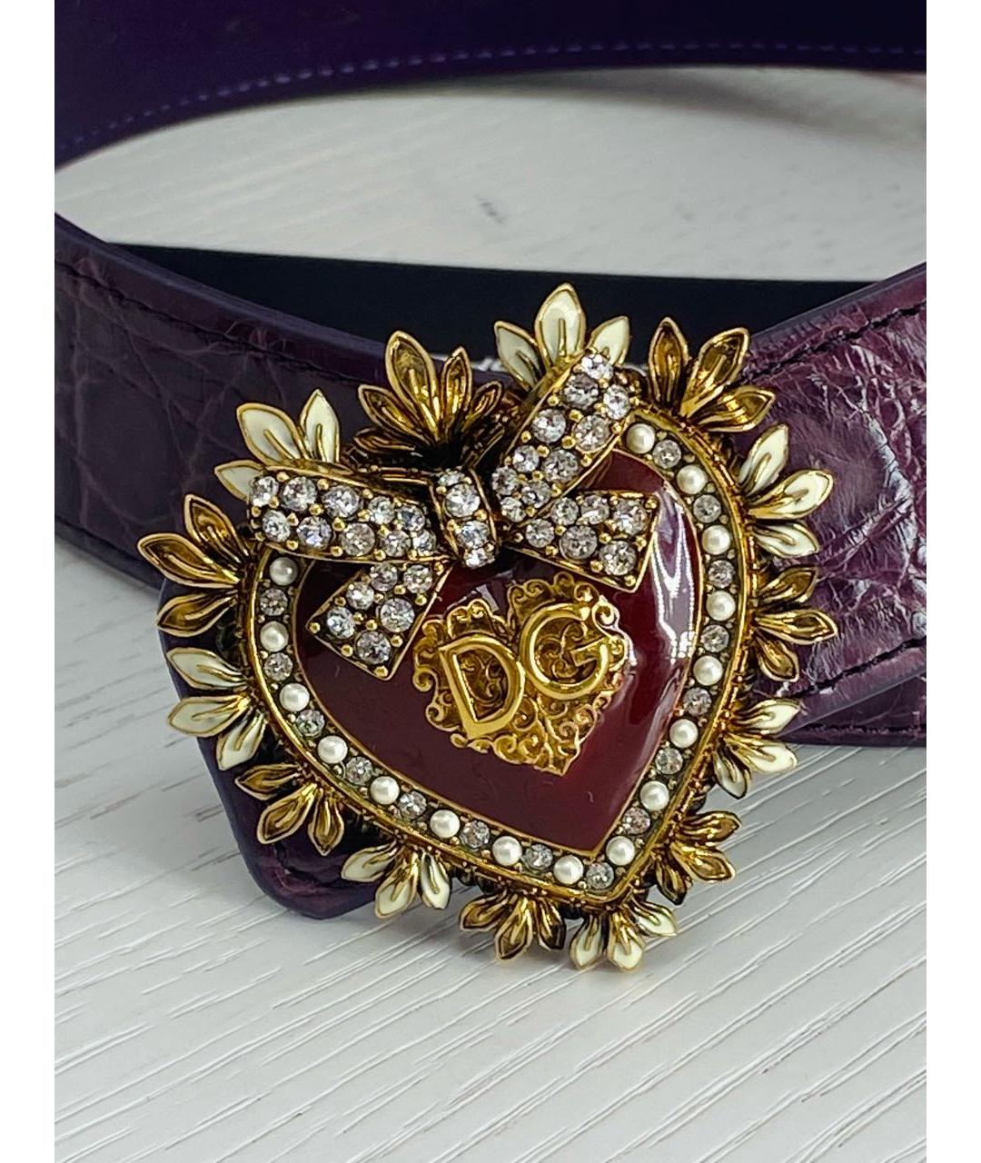 DOLCE&GABBANA Фиолетовый ремень, фото 2