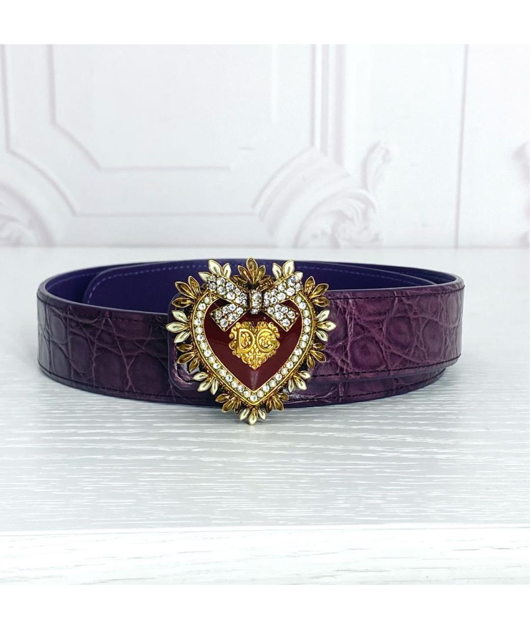 DOLCE&GABBANA Фиолетовый ремень, фото 9