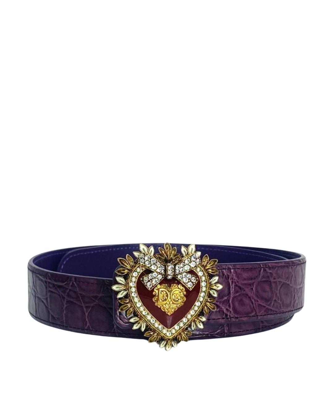 DOLCE&GABBANA Фиолетовый ремень, фото 1