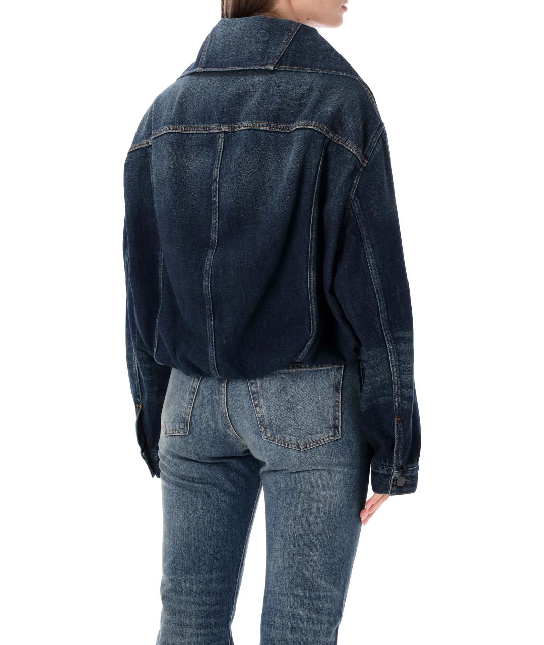 ACNE STUDIOS Синяя хлопковая куртка, фото 2