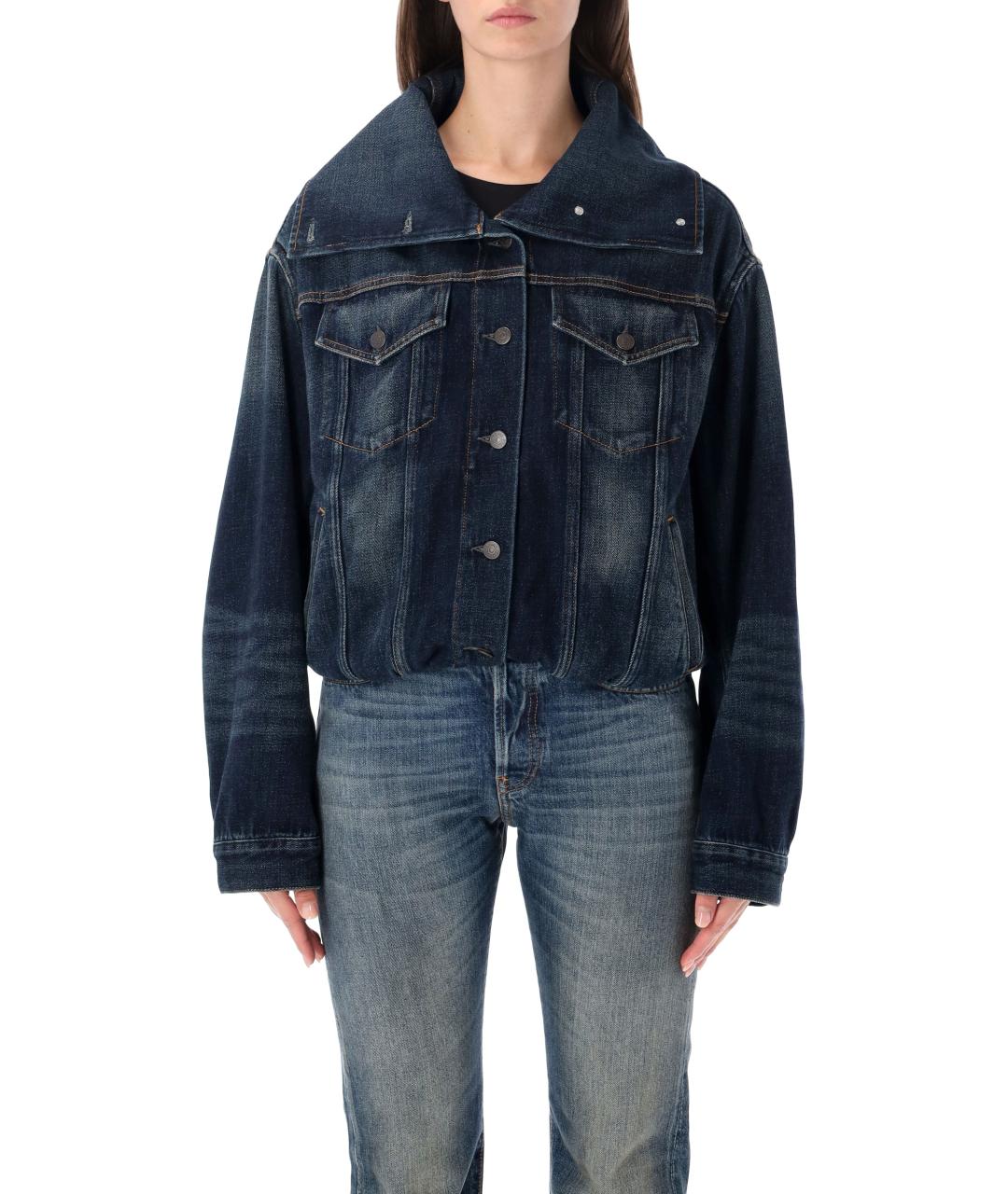 ACNE STUDIOS Синяя хлопковая куртка, фото 1