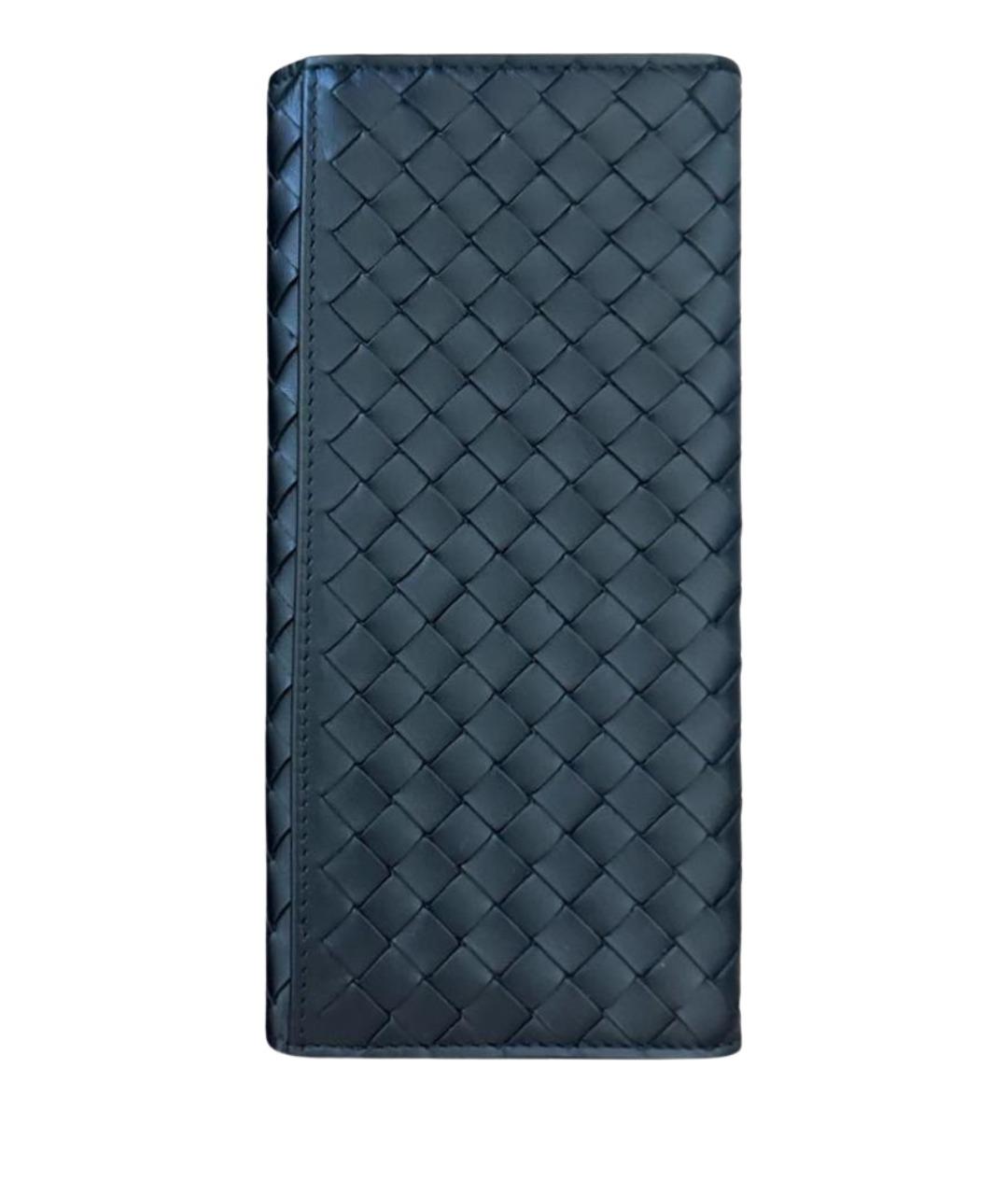 BOTTEGA VENETA Черный кожаный кошелек, фото 1