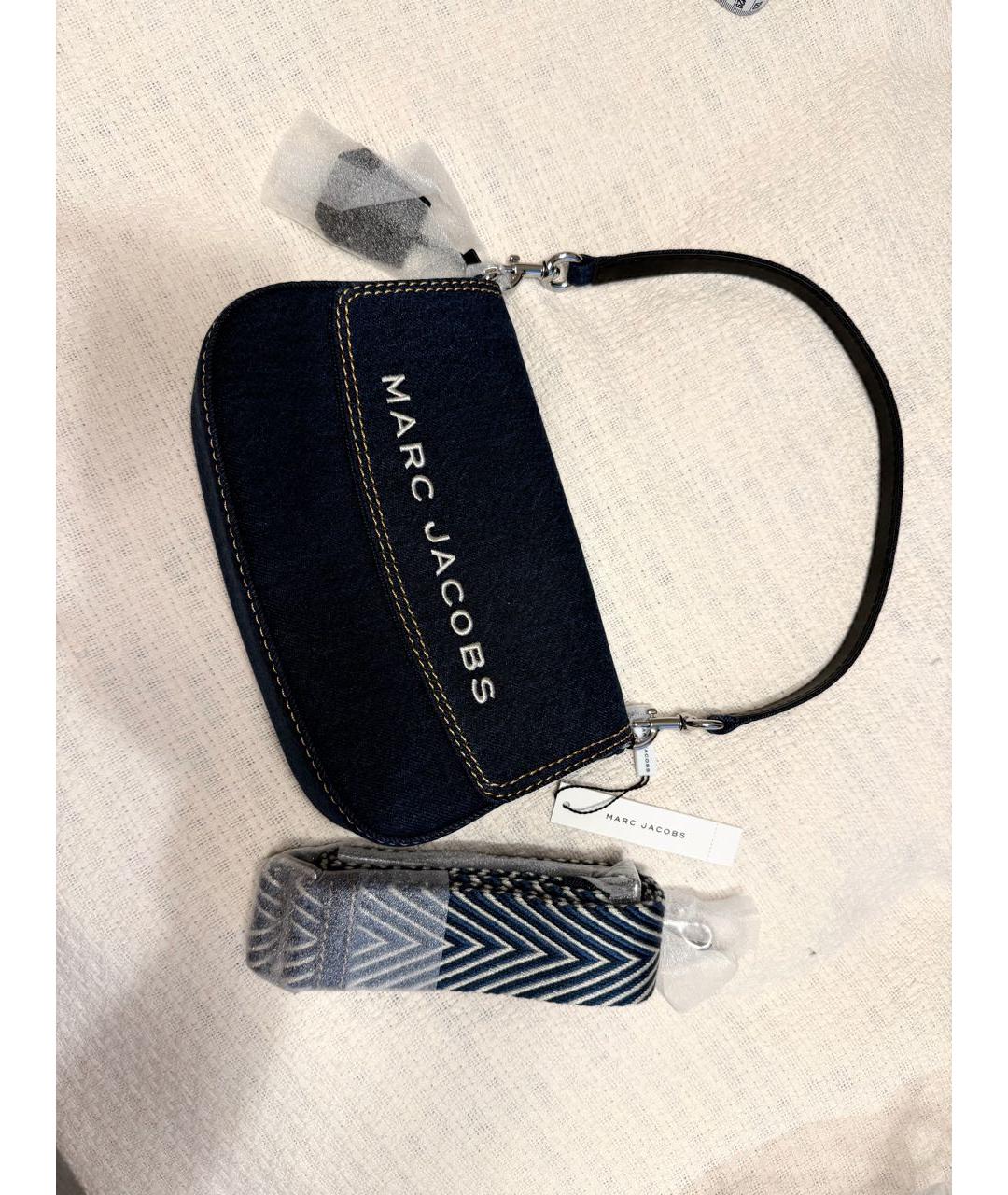 MARC JACOBS Темно-синяя деним сумка через плечо, фото 2