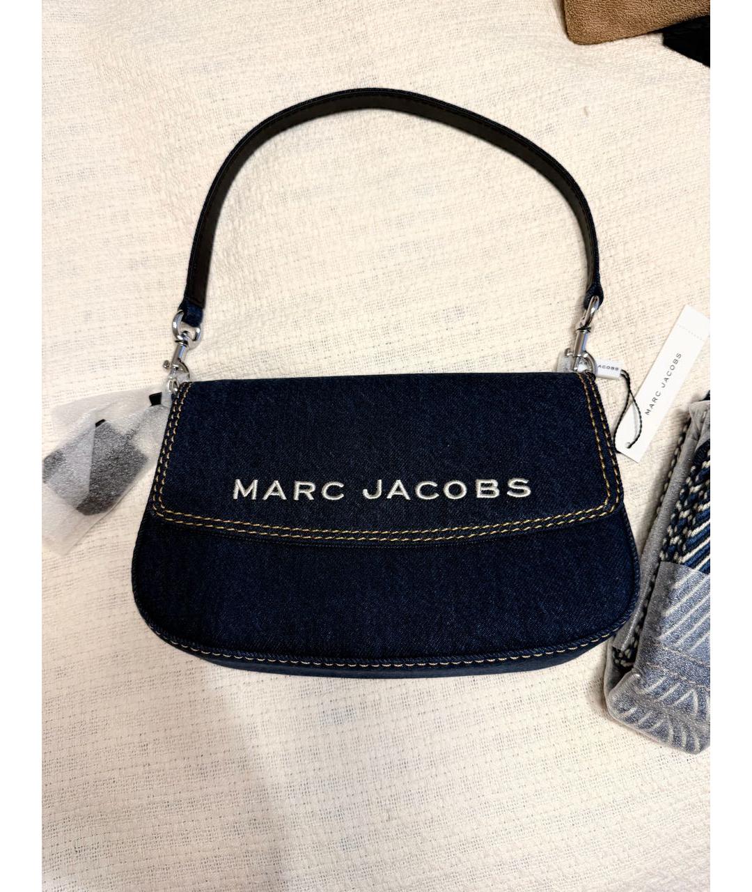 MARC JACOBS Темно-синяя деним сумка через плечо, фото 7