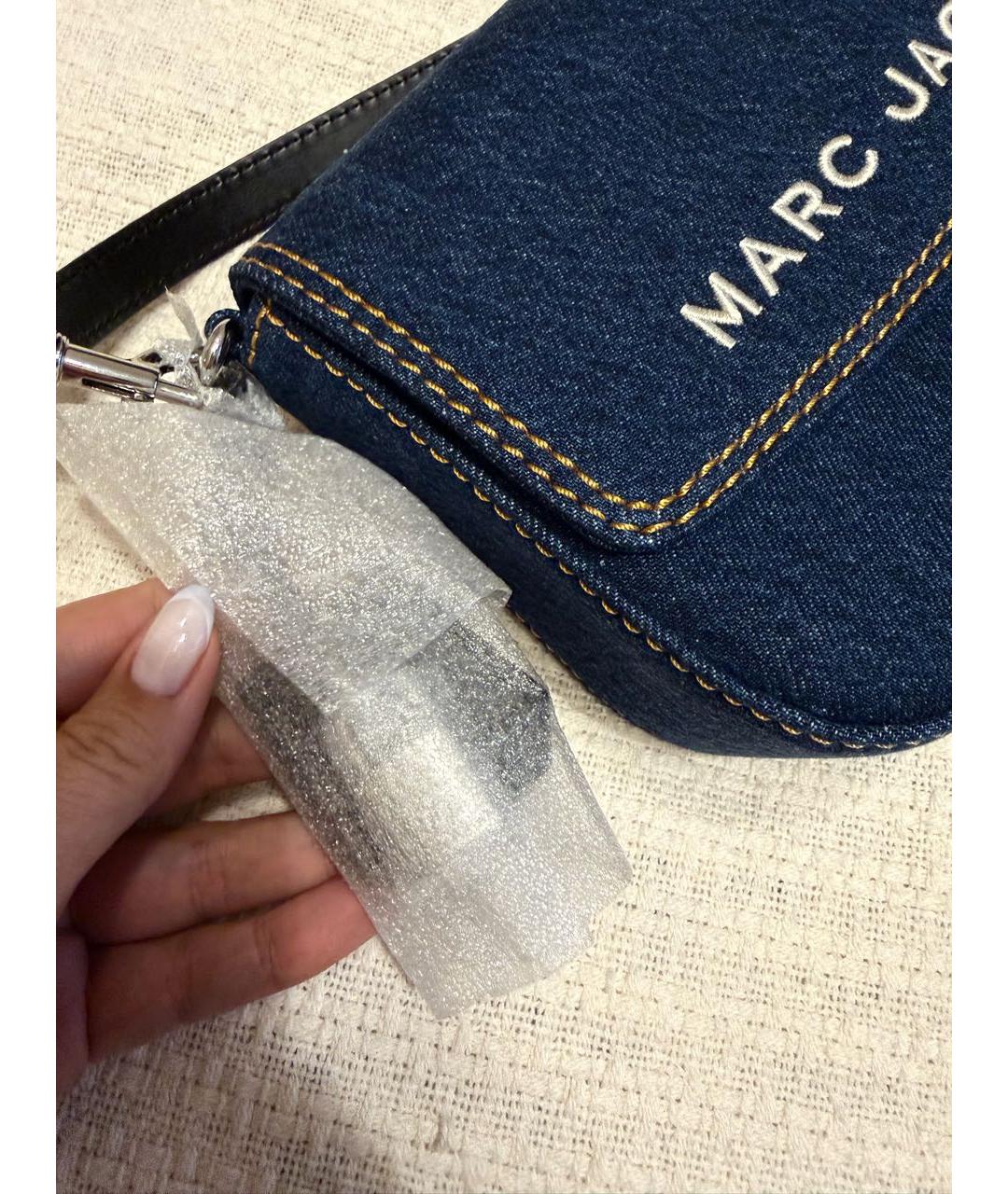 MARC JACOBS Темно-синяя деним сумка через плечо, фото 4
