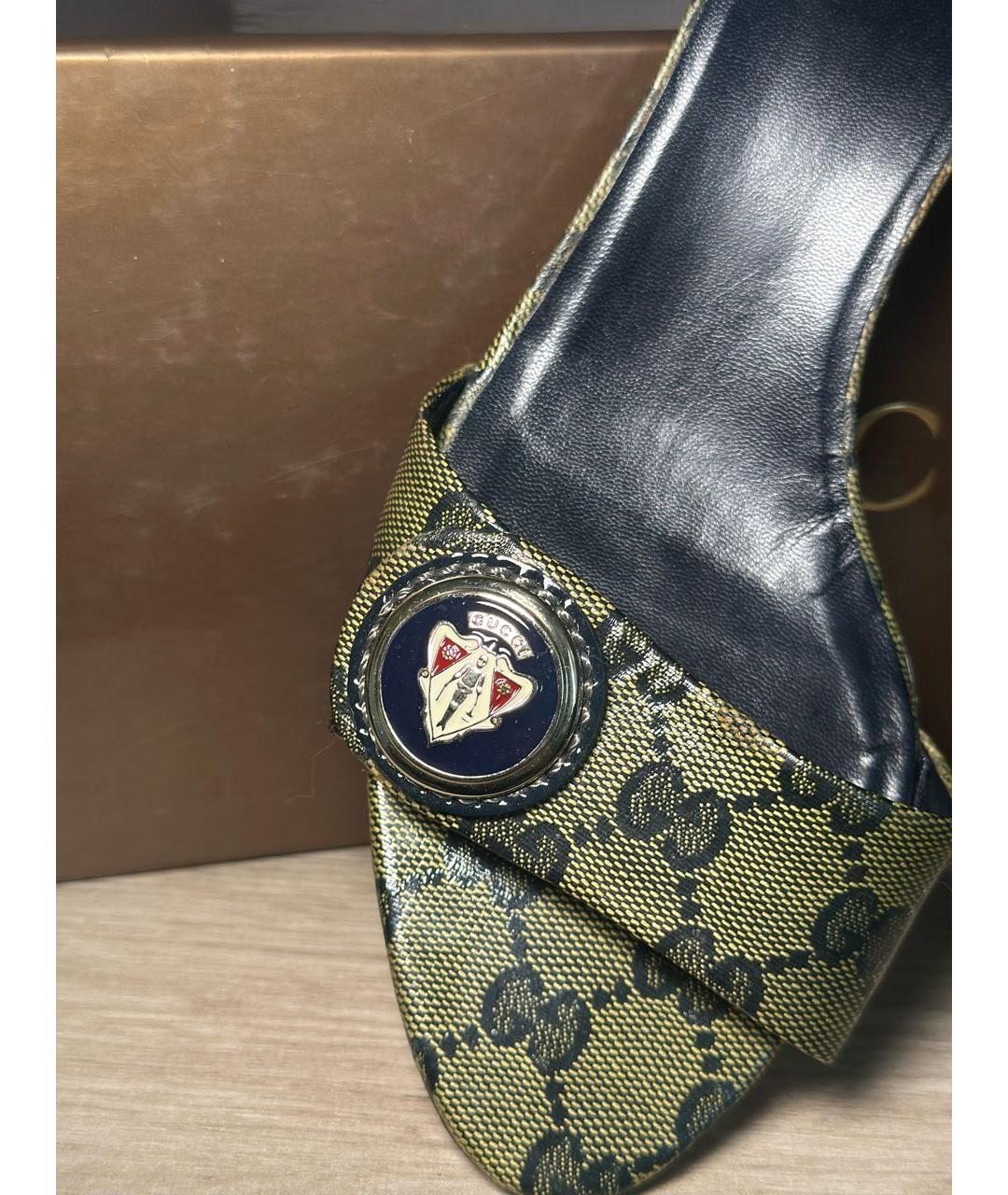 GUCCI Коричневые босоножки, фото 3