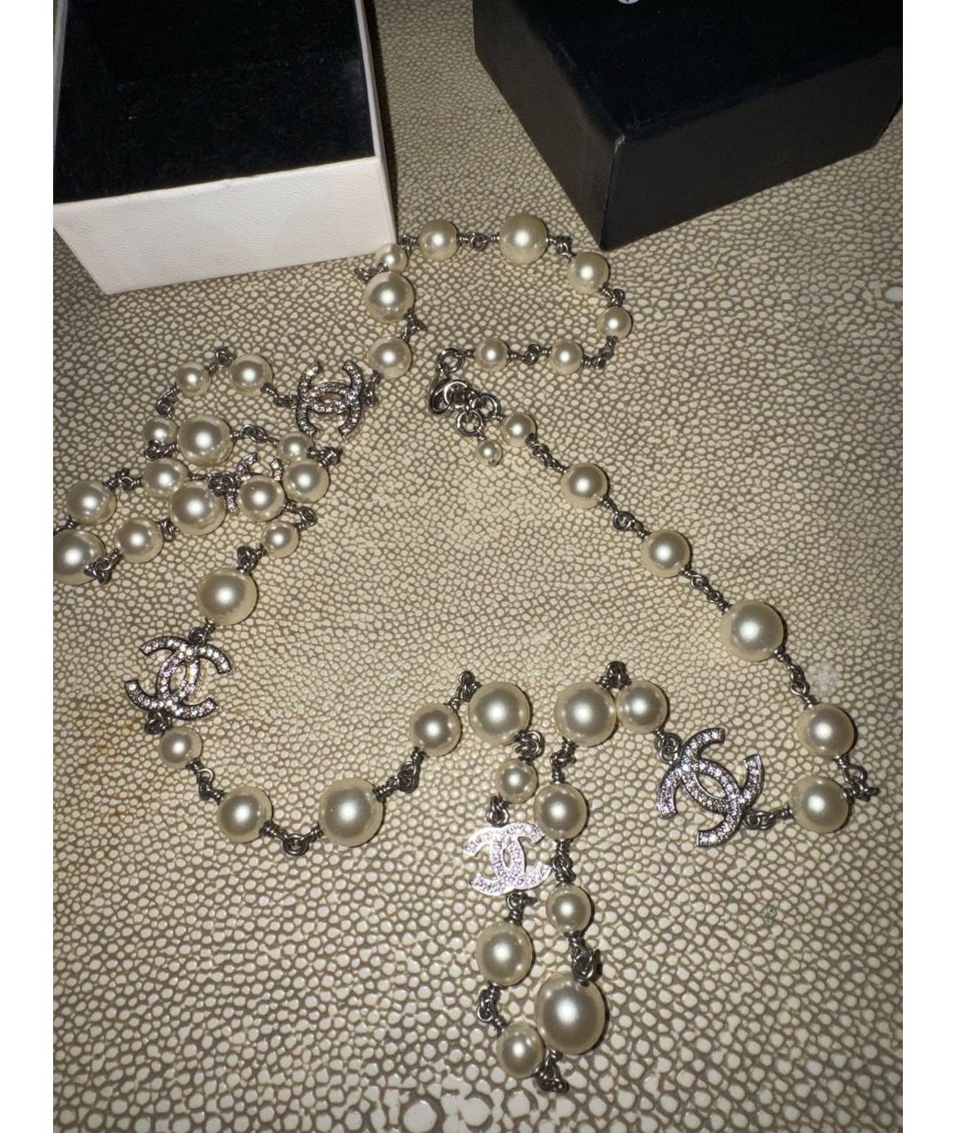 CHANEL Бежевое колье, фото 2