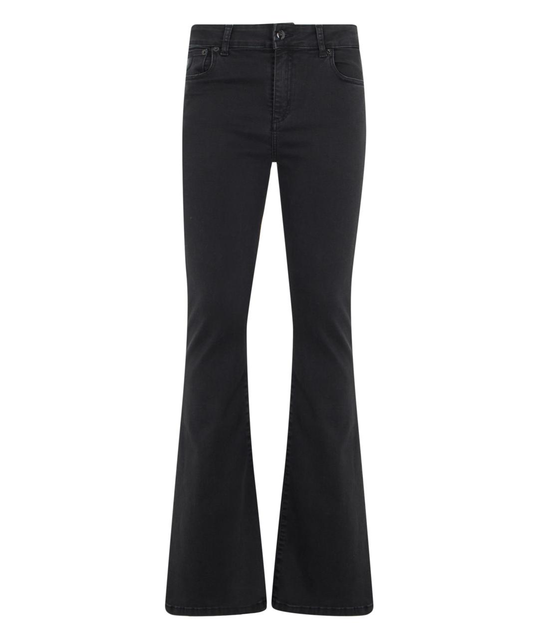 LOIS JEANS Черные хлопко-эластановые джинсы клеш, фото 1