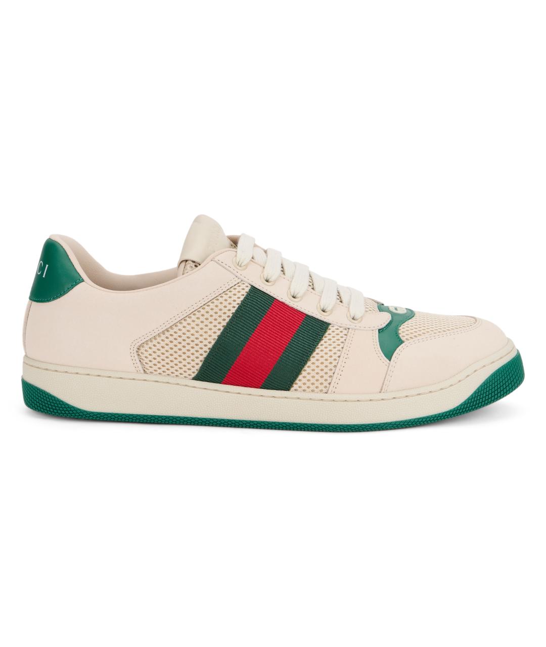 GUCCI Белые низкие кроссовки / кеды, фото 2