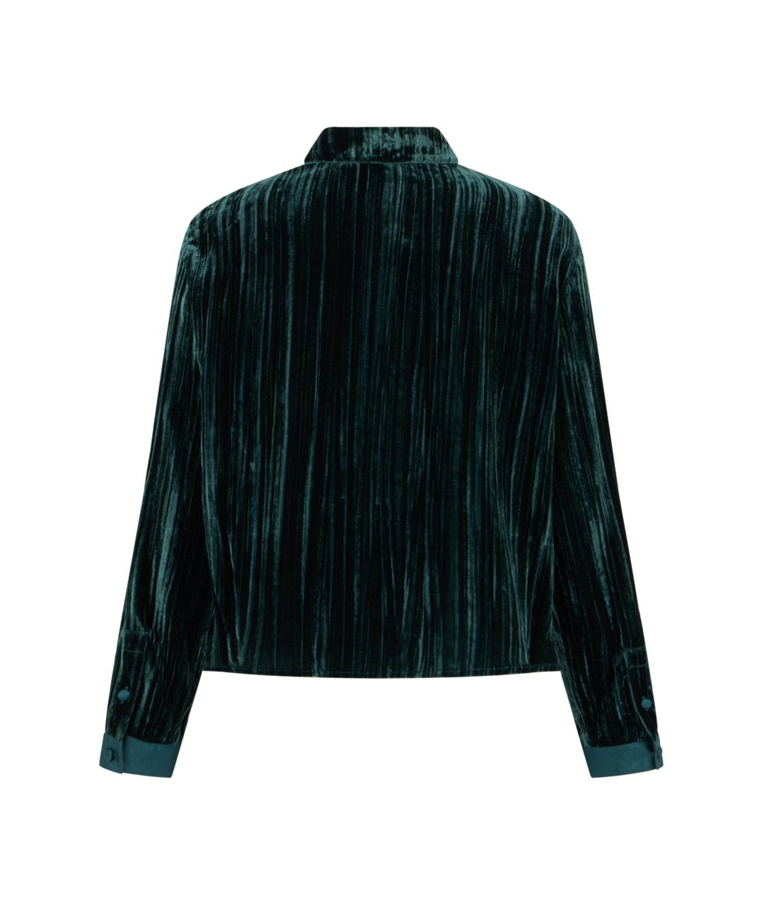 EMPORIO ARMANI Зеленая вискозная рубашка, фото 2