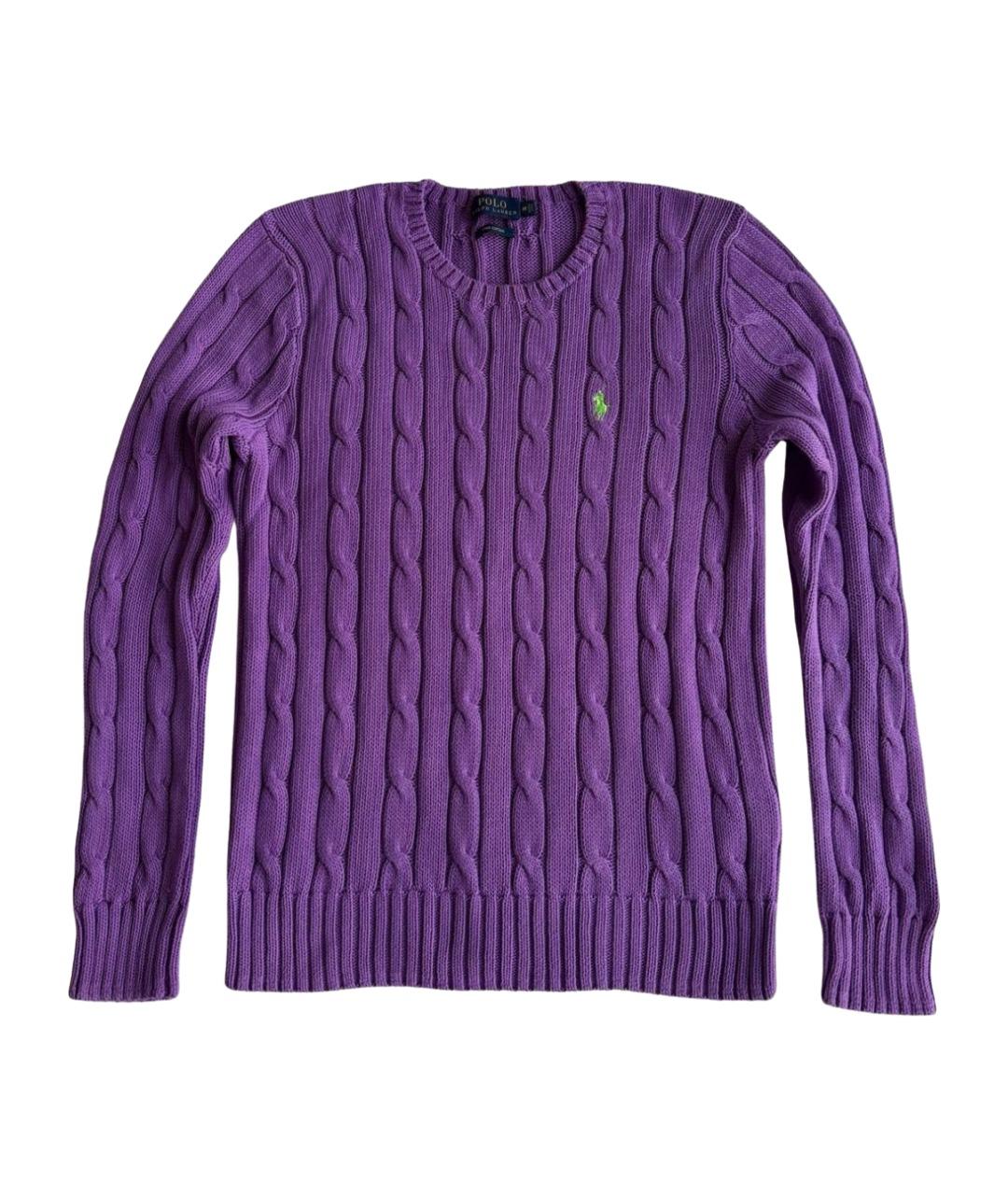 POLO RALPH LAUREN Фиолетовый хлопковый кардиган, фото 1