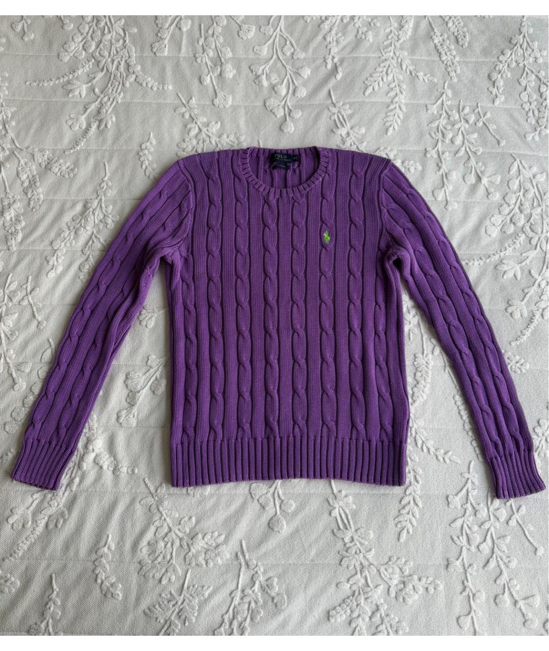 POLO RALPH LAUREN Фиолетовый хлопковый кардиган, фото 4