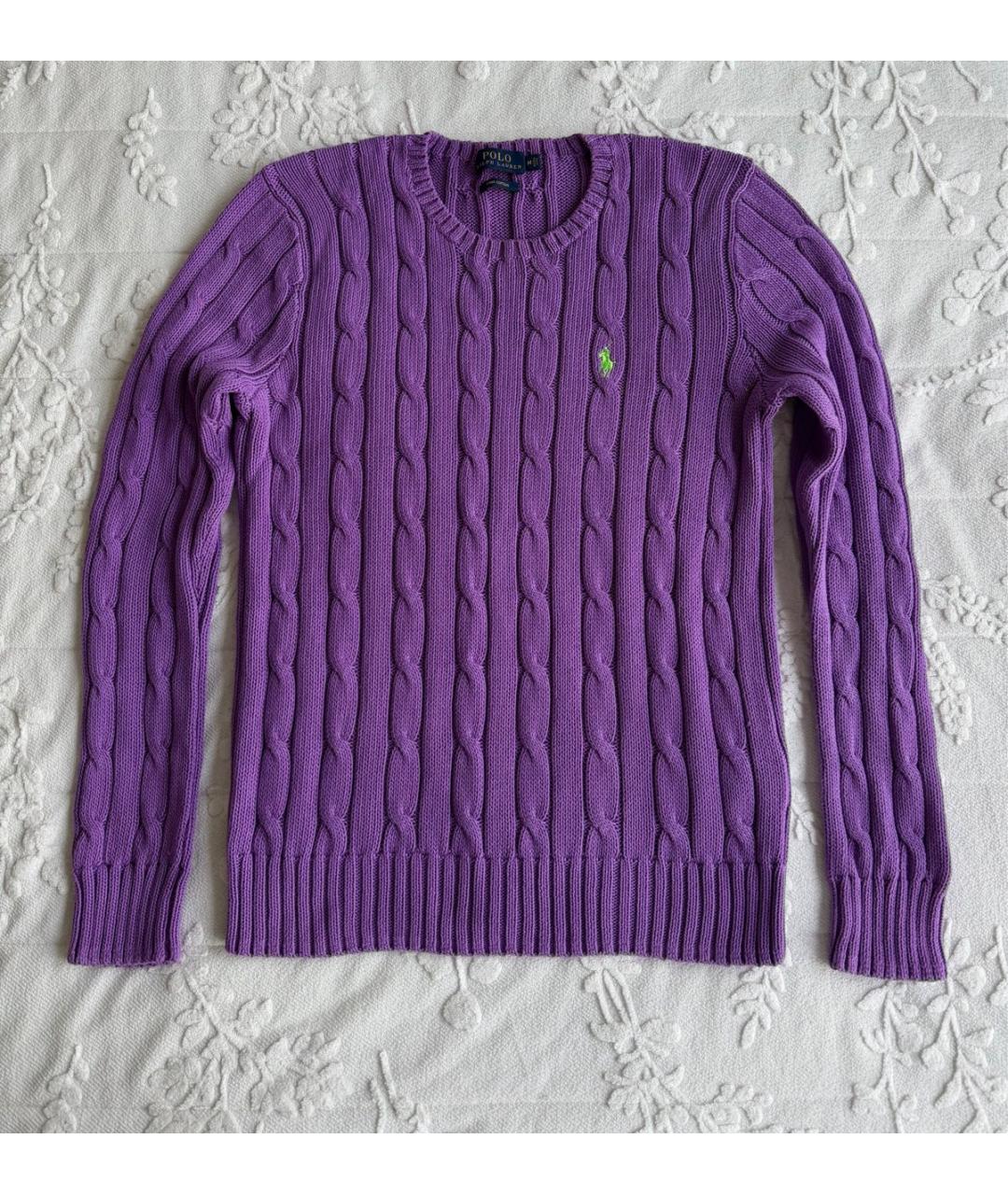 POLO RALPH LAUREN Фиолетовый хлопковый кардиган, фото 6