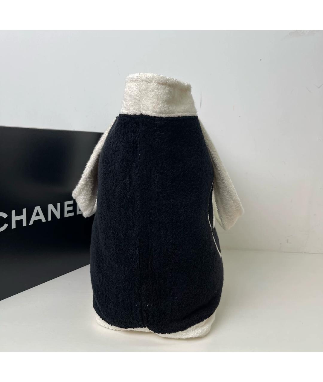 CHANEL Черная тканевая пляжная сумка, фото 5