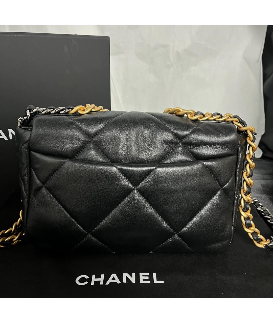 CHANEL Черная кожаная сумка через плечо, фото 3