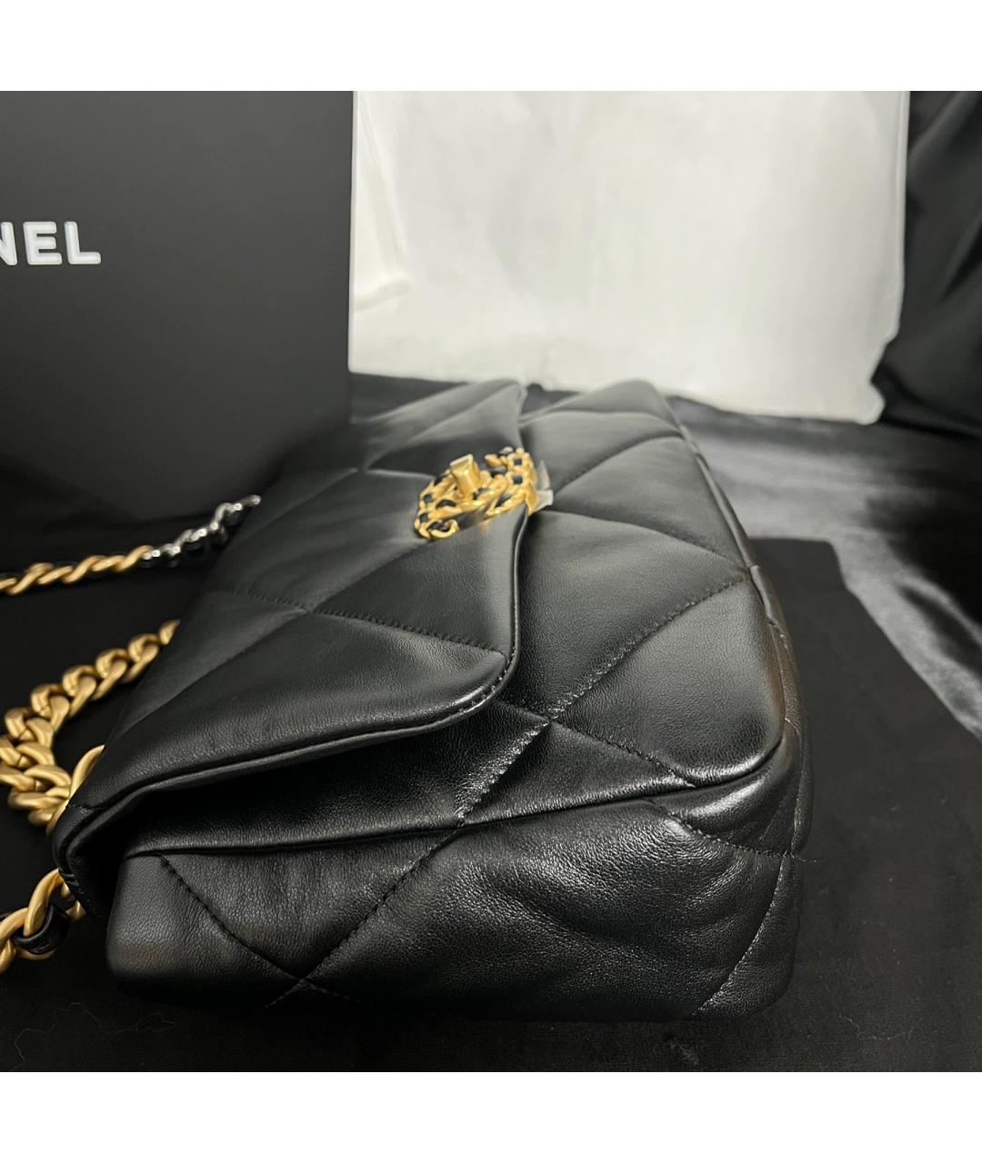 CHANEL Черная кожаная сумка через плечо, фото 4